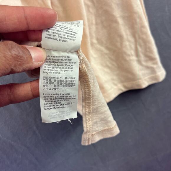 J. Crew Cut V- Neck Shirt Women's Medium Light Basic Short Sleeve Preppy Soft - Picture 7 of 8